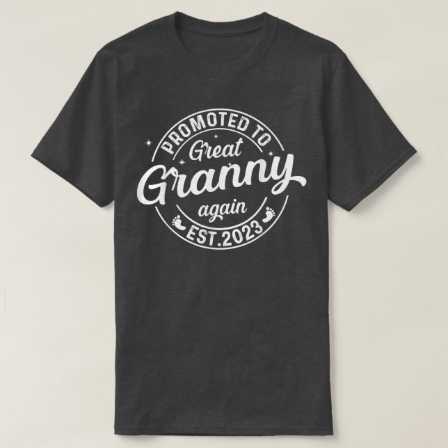 T-shirt Promu À Grande Mamie De Nouveau 2023 Bientôt Être  (Design devant)