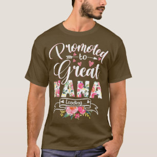 T-shirt Promu à Great Nana Est 2022 Floral première fois