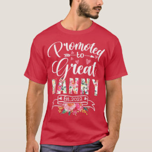 T-shirt Promu à Great Nanny Est 2022 Floral première fois