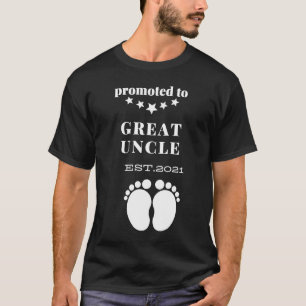 T-shirt Promu à Great Uncle EST 2021 Annonce de grossesse