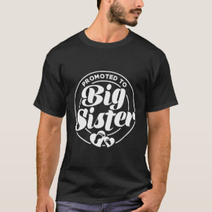 T-shirt Promu À La Grande Soeur Pour Les Petites Filles Fe