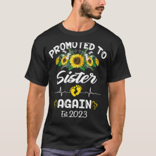 T-shirt Promu À La Soeur 2023 Sunflower Nouvelle Soeur