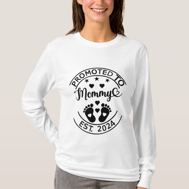T-shirt promu à maman et à papa 2024 (Devant)