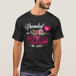 T-shirt Promu À Meemaw 2023 Première Fois Nouveau Meemaw P