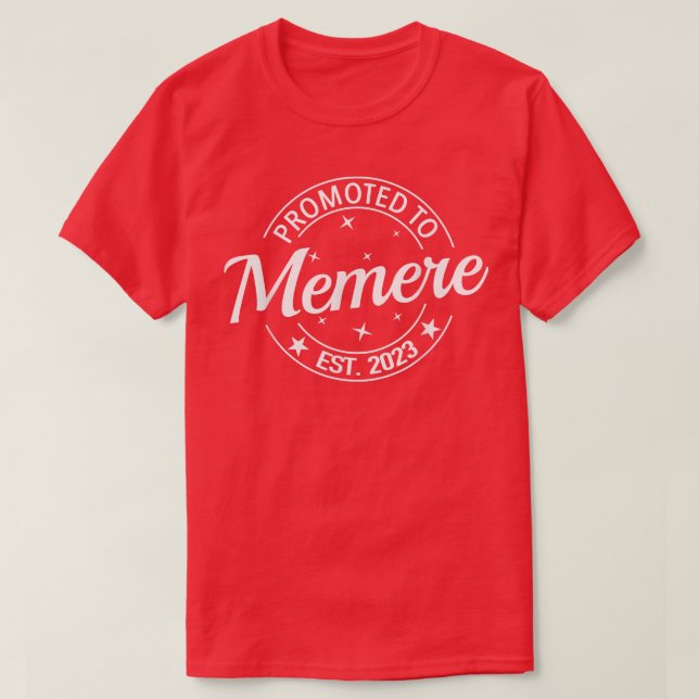 T-shirt Promu À Memere 2023 Bientôt Être Grand-Mère Pregna (Design devant)