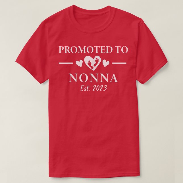 T-shirt Promu À Nonna 2023 Annonce De Grossesse Nonna (Design devant)