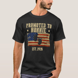 T-shirt Promu À NONNIE 2026 Baby shower USA American F