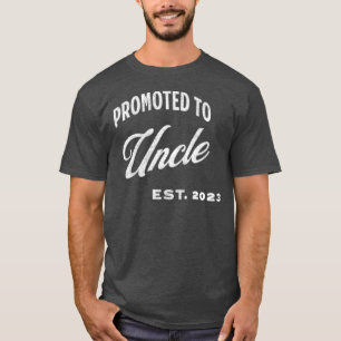 T-shirt Promu À Oncle Est. 2023 Pour Oncle Première Fois