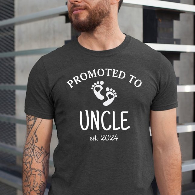 T-shirt Promu à oncle / Première fois Nouveau bébé oncle (Promoted to Uncle / First Time New Baby Uncle T-Shirt)