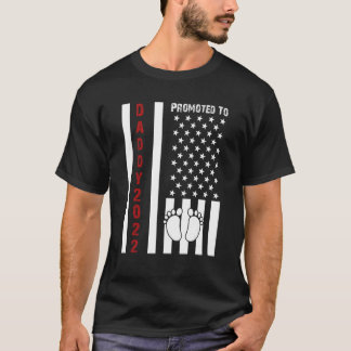 T-shirt Promu À Papa 2022 Nouveau Père Faire-part Fa