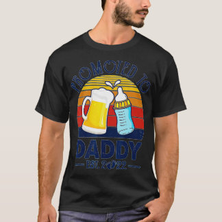 T-shirt Promu À Papa 2022 Première Fête des pères Nouveau