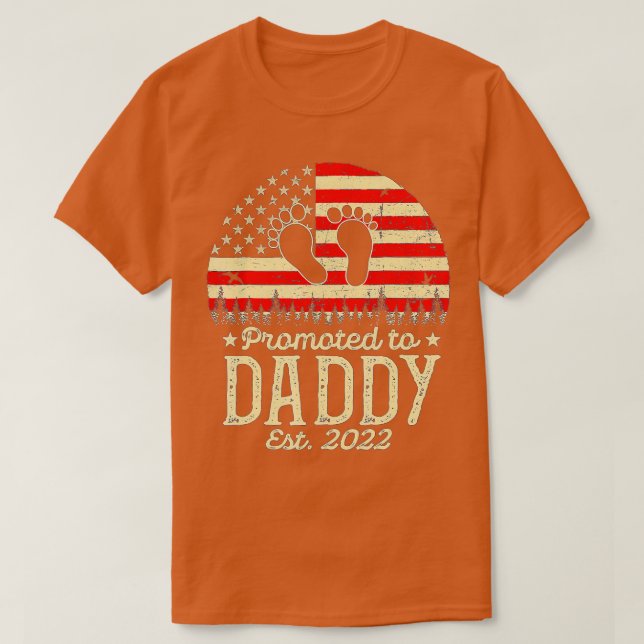 T-shirt Promu À Papa 2022 Première Fête des pères Nouveau (Design devant)