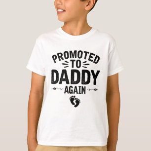 T-shirt Promu À Papa De Nouveau Fête des pères Vintage Pou