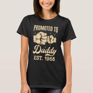 T-shirt Promu À Papa Est 1968 Première fois Papa Père s