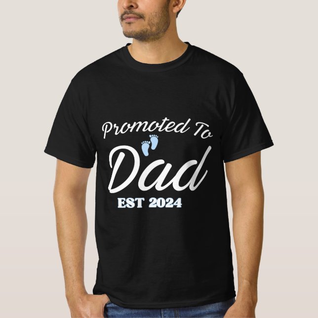 T-shirt Promu à papa est 2024 (Devant)