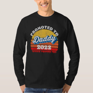T-shirt Promu À Papa Nouveau Papa Retro Fête des pères Vin