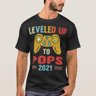 T-shirt Promu À Pops EST 2021 Niveau Jusqu'À Grand-Père