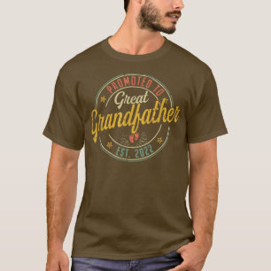 T-shirt Promu Au Grand Grand-Père 2022 Fête des pères Nouv