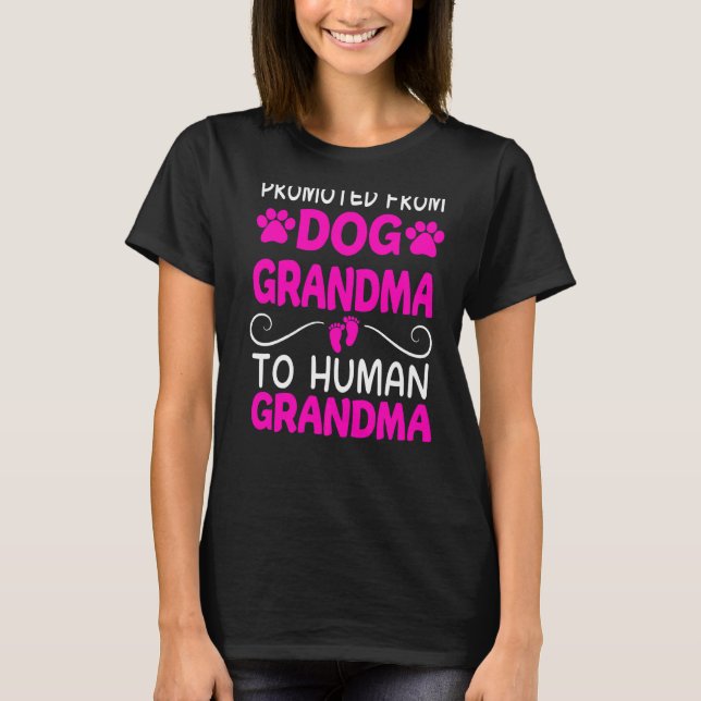 T-shirt Promu De Grand-Mère De Chien À Grand-Mères Humaine (Devant)