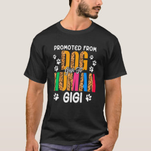 T-shirt Promu Du Chien Gigi À L'Homme Gigi Leopard Preg