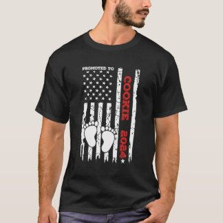 T-shirt Promu En Cookie Est2024 Drapeau Usa Baby Shower Pr