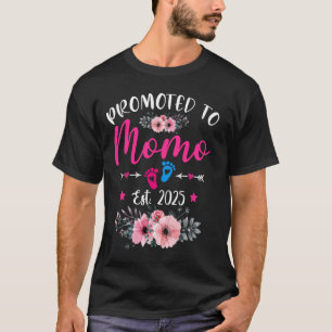 T-shirt Promu en tant que Momo Établ. 2025 Drôle Fleur Mèr