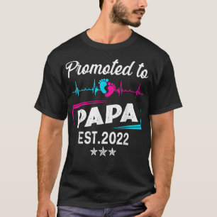 T-shirt Promu Papa Est 2022 Nouveau Papa Drôle