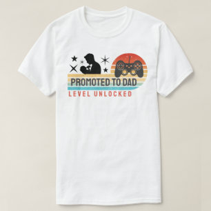 T-shirt Promu Papa – Niveau Débloqué