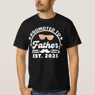 T-shirt Promu Papa Prévu 2025 - Nouveau Papa