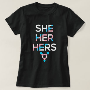 T-shirt Pronononononononononononce Ses Hers Transgenre Fie