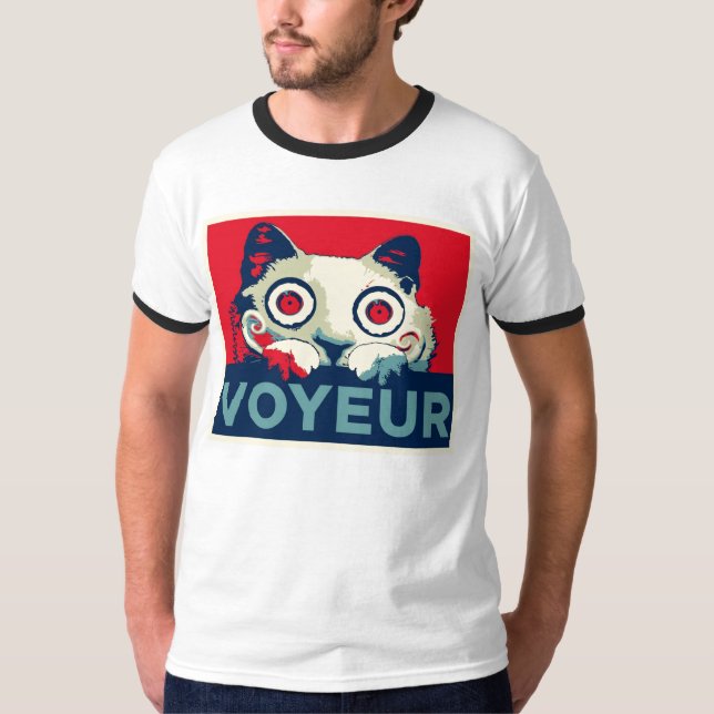 T-shirt Propagande de chat de VOYEUR (Devant)