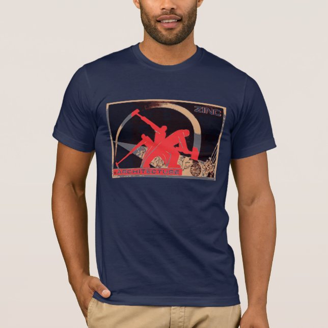 T-shirt Propagande de zinc - marteau russe (Devant)