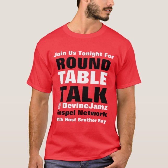 T-shirt Propos de table rond (Devant)