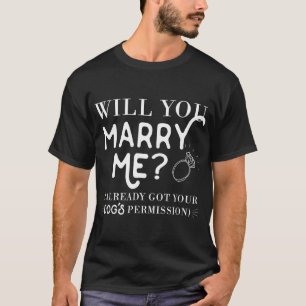 T-shirt Proposition amusante pour les hommes tu vas m'épou