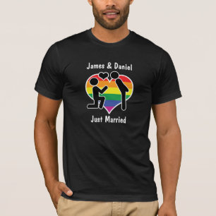 T-shirt Proposition Deux Salles Avec Coeur Personnalisable