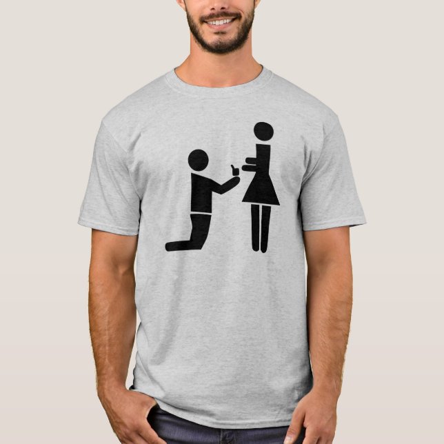 T-shirt Proposition mariage (Devant)