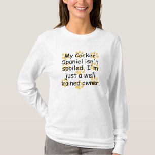 T-shirt Propriétaire bien entraîné de cocker