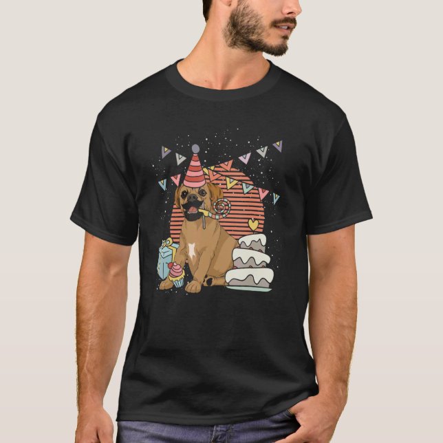 T-shirt Propriétaire d'animal de compagnie fête d'annivers (Devant)