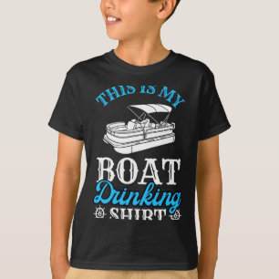 T-shirt Propriétaire de bateau masculin c'est boire bateau