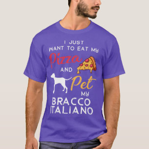T-shirt Propriétaire de Bracco Italiano amateur de pizza p