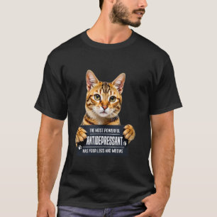 T-shirt Propriétaire de chat Bengal quatre pattes et miaul