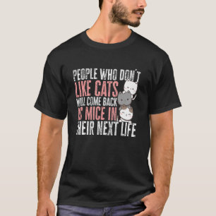 T-shirt Propriétaire de chat fleur Personnes qui n'aiment