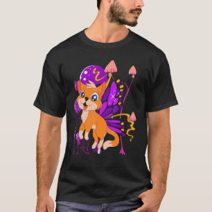 T-shirt Propriétaire de chat insecte Papillon Champignon C
