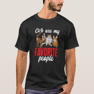T-shirt Propriétaire de chat les chats sont mes personnes
