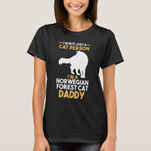T-shirt Propriétaire de chat mâle Norwegian Forest Daddy