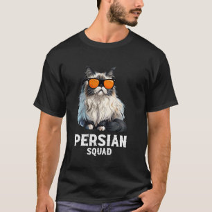 T-shirt Propriétaire de chat persan PERSIAN SQUAD Drôle de