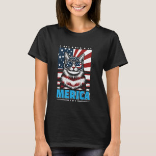 T-shirt Propriétaire de chat Turkish Van MERICA Amateur de