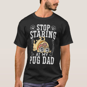 T-shirt Propriétaire de chien aime chien Pug Papa Éleveur