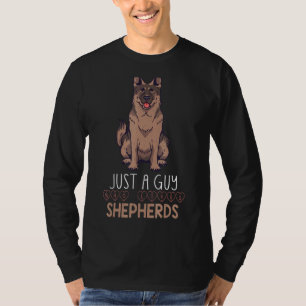 T-shirt Propriétaire de chien animal Guy aime berger allem