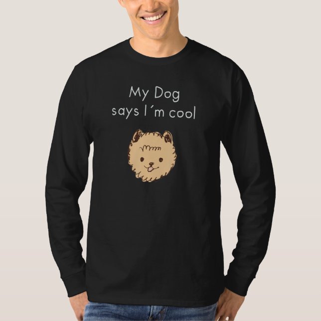T-shirt Propriétaire de chien cool (Devant)